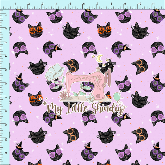 Fabric Club Month 52 - Hallowhiskers Lilac (retail)