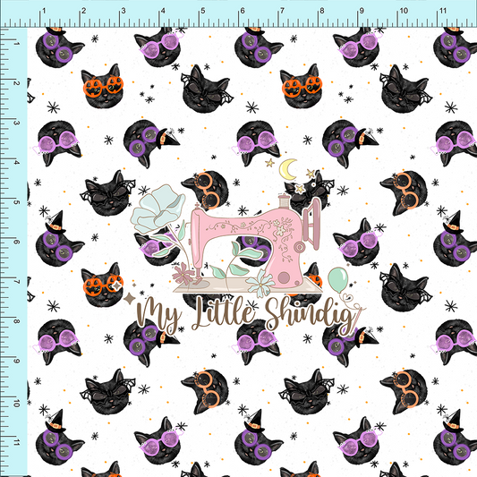 Fabric Club Month 52 - Hallowhiskers White (retail)