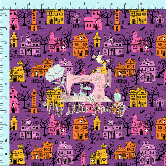 Happily Haunted Purple (retail) - Fabric Club Month 40