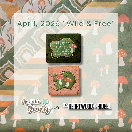 Wild & Free - Color Printed Cork Tags (6 Pack) - MEMBERS ONLY
