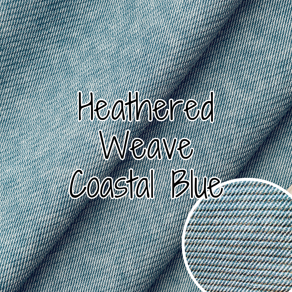 Heathered Weave Vinyl - Coastal Blue 18" (retail)