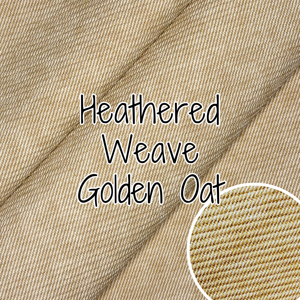 Heathered Weave Vinyl - Golden Oat 18" (retail)