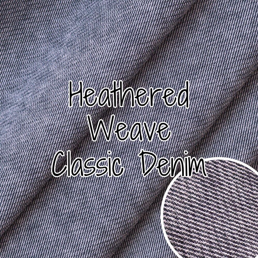 Heathered Weave Vinyl - Classic Denim 18" (retail)