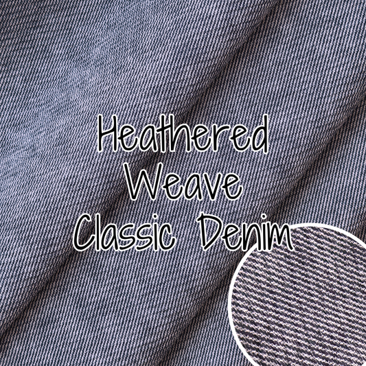 Heathered Weave Vinyl - Classic Denim 18" (retail)