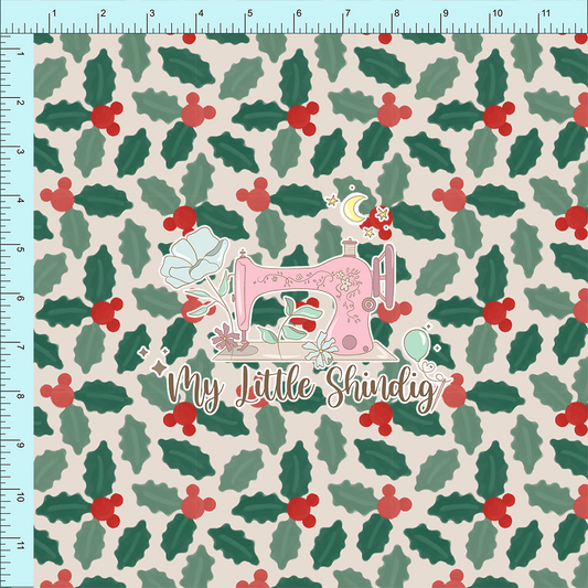 Holiday Holly Mouse - Fab Club Month 42 (pre-order)