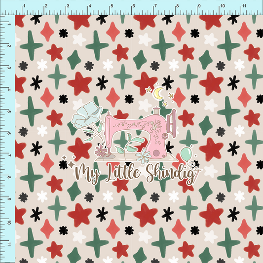 Fabric Club Month 42 - Holiday Mouse Stars (retail)