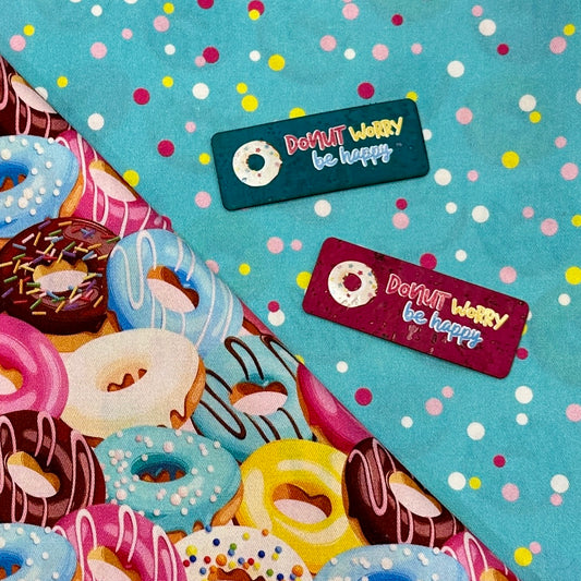 Donut Worry - Color Printed Cork Tags (6 Pack)