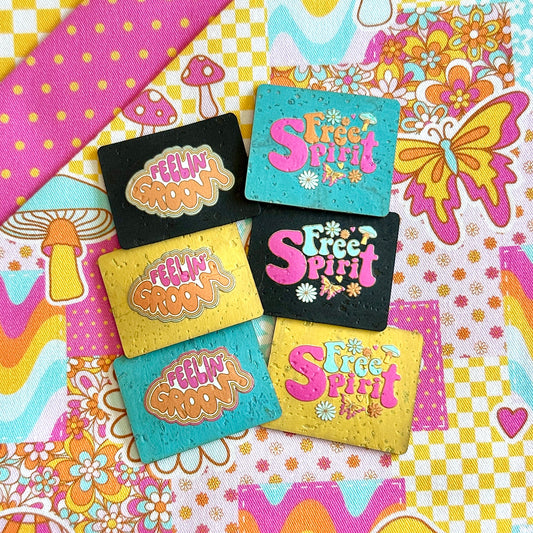 Free Spirit - Color Printed Cork Tags (6 Pack) - MEMBERS ONLY