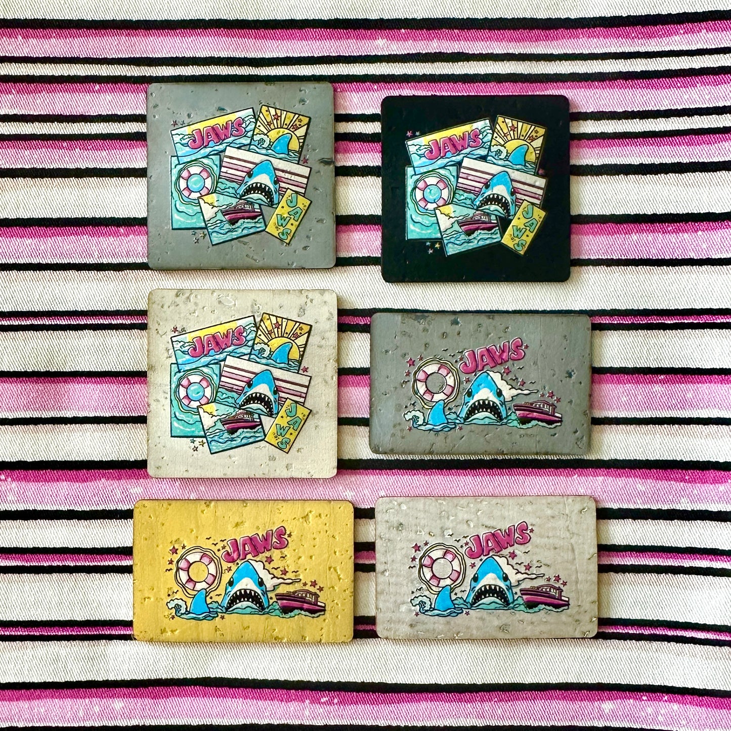 JAWS (Take 2) - Color Printed Cork Tags (6 Pack retail)
