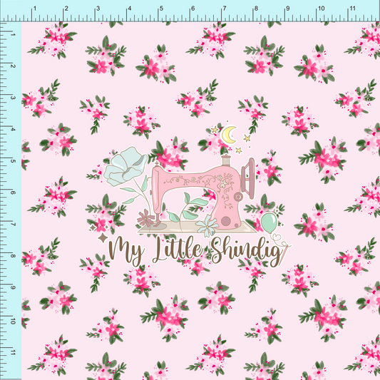 Fabric Club Month 59 - Island Summer Pink Petals - Cotton Woven (retail)