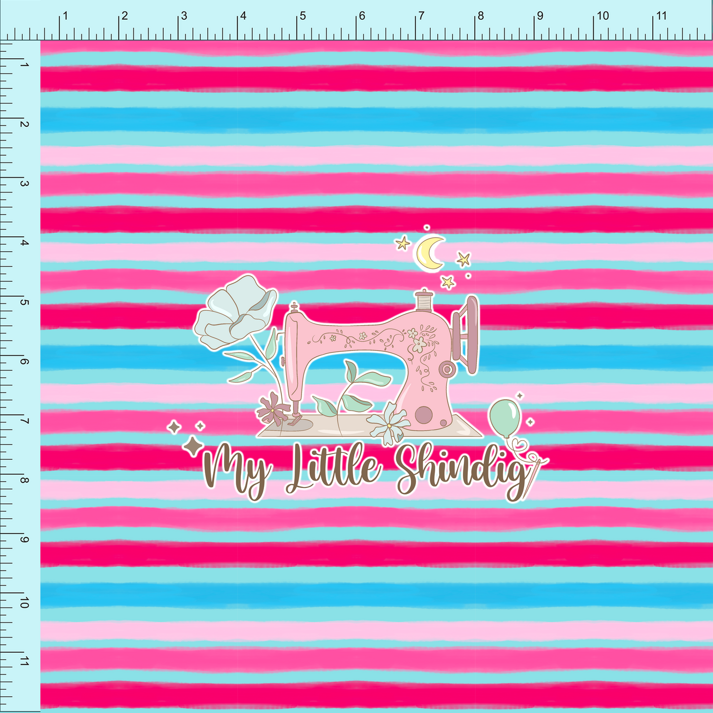 Fabric Club Month 59 - Island Summer Stripe - Cotton Woven (retail)