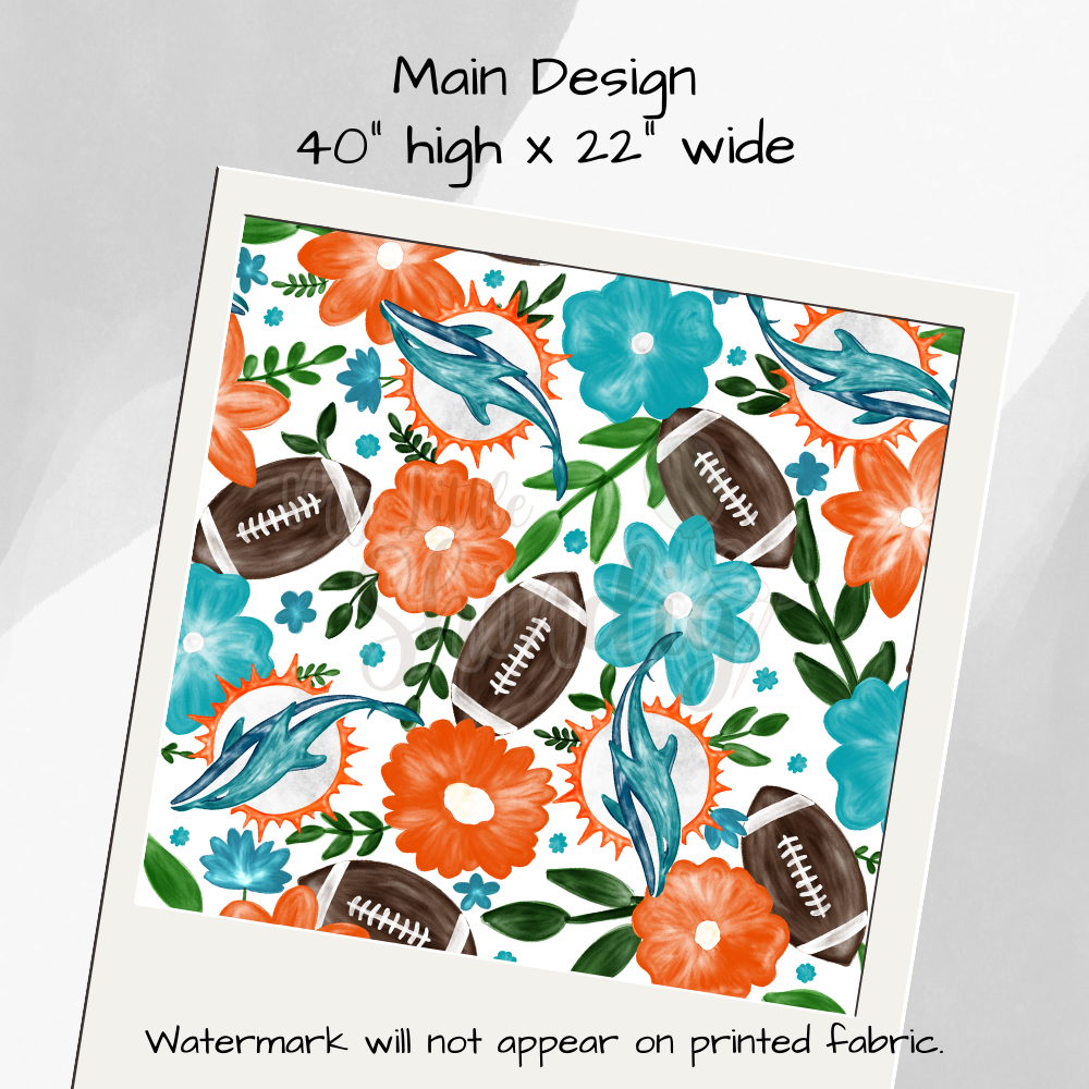 Dolphins Tote-Ally Fabulous Panel (pre-order)