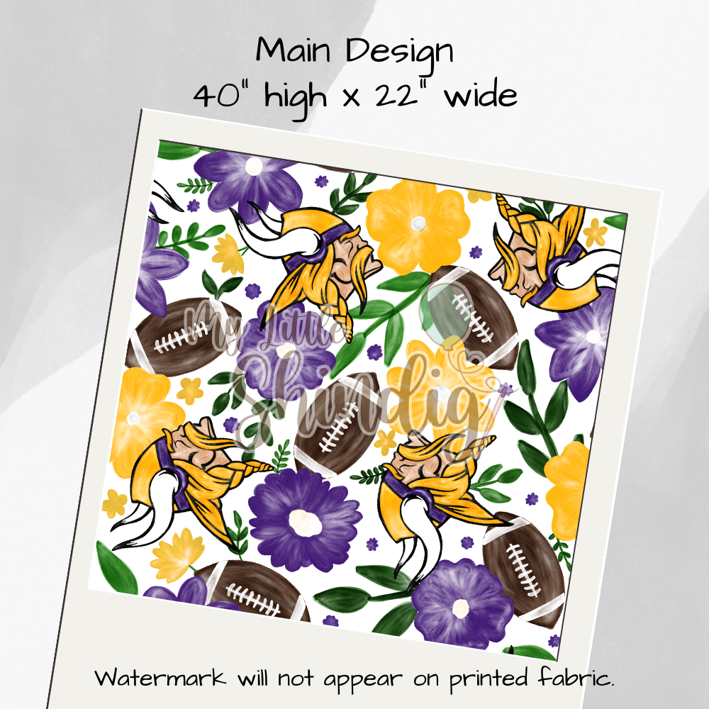 Vikings Tote-Ally Fabulous Panel (pre-order)