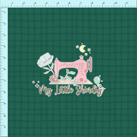 Fabric Club Month 61 - Merry Berry Green Plaid