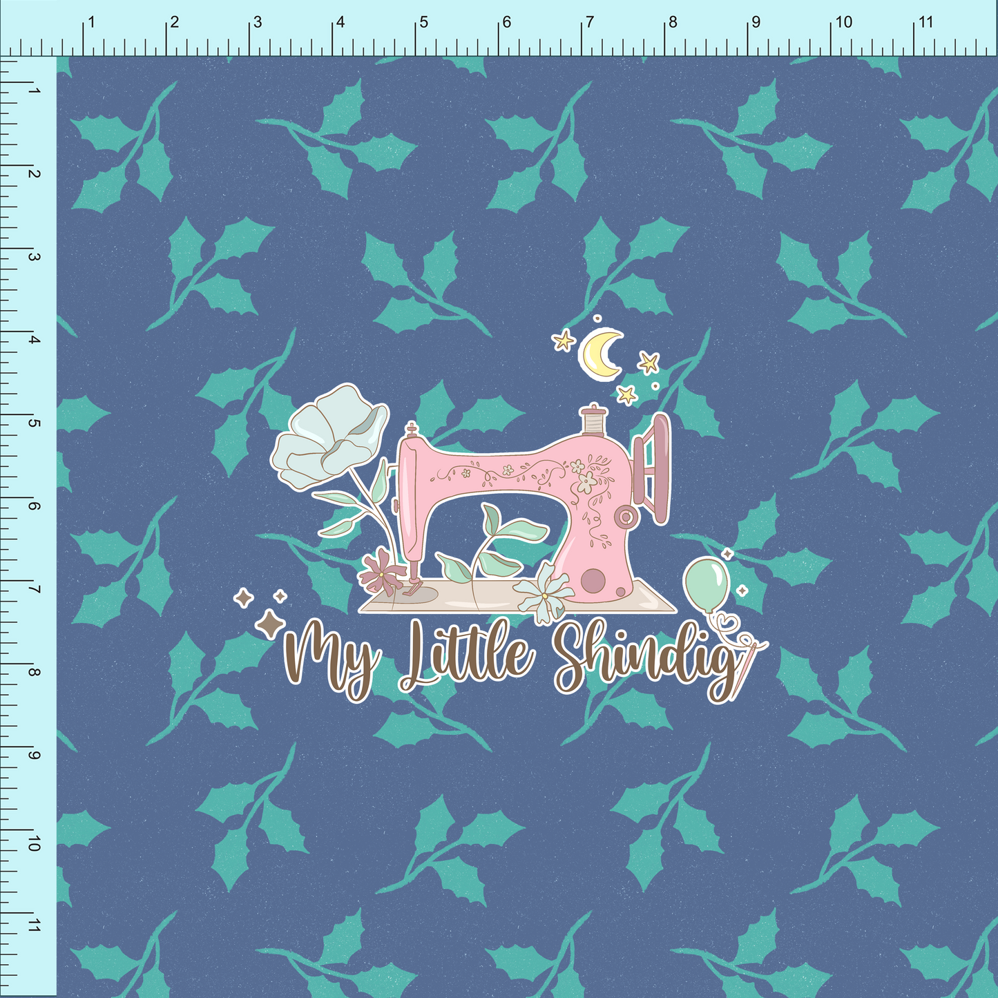 Fabric Club Month 61 - Merry Berry Leaves