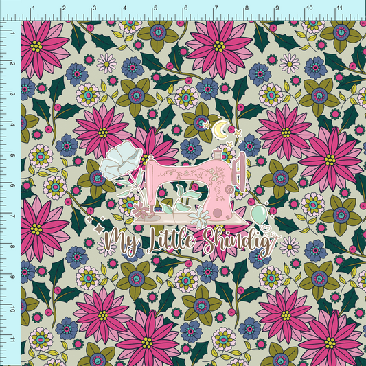 Fabric Club Month 61 - Merry Berry Light Floral