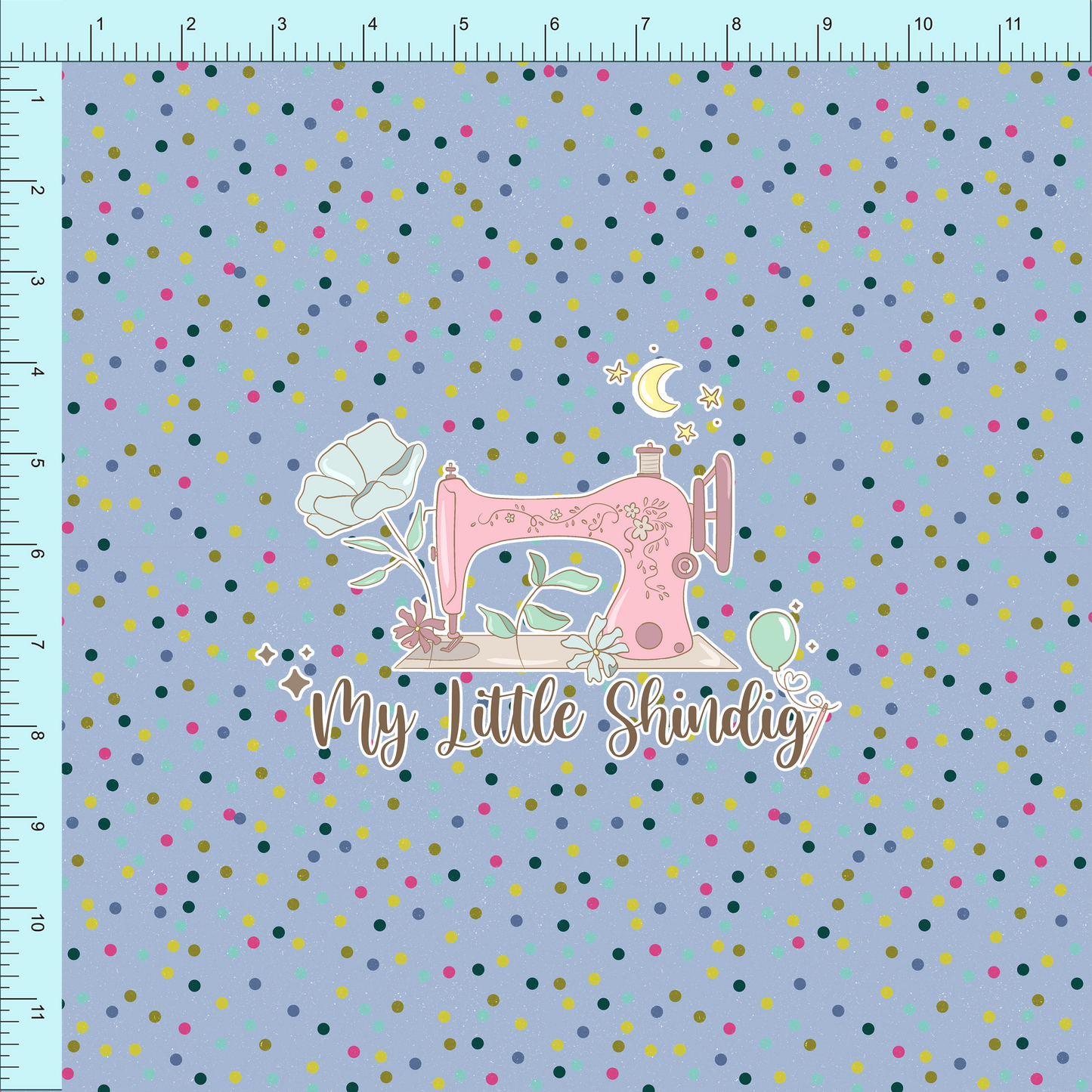 Fabric Club Month 61 - Merry Berry Multi Dot