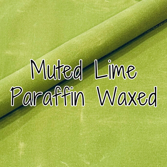 12 oz. Paraffin Waxed Canvas - Muted Lime (retail)