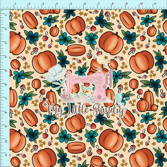 Pumpkin Patch Orange (pre-order) - Fabric Club Month 41