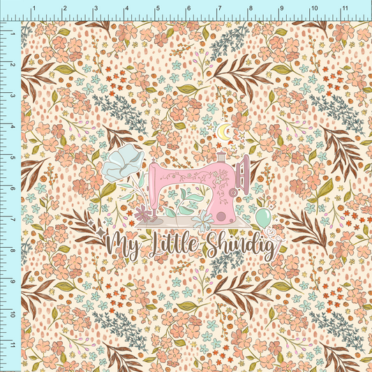 Fabric Club Month 57 - Paws & Petals Floral Garden - Poly WPC (retail)