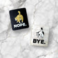 Cat Buttitude - Color Printed Cork Tags (6 Pack)