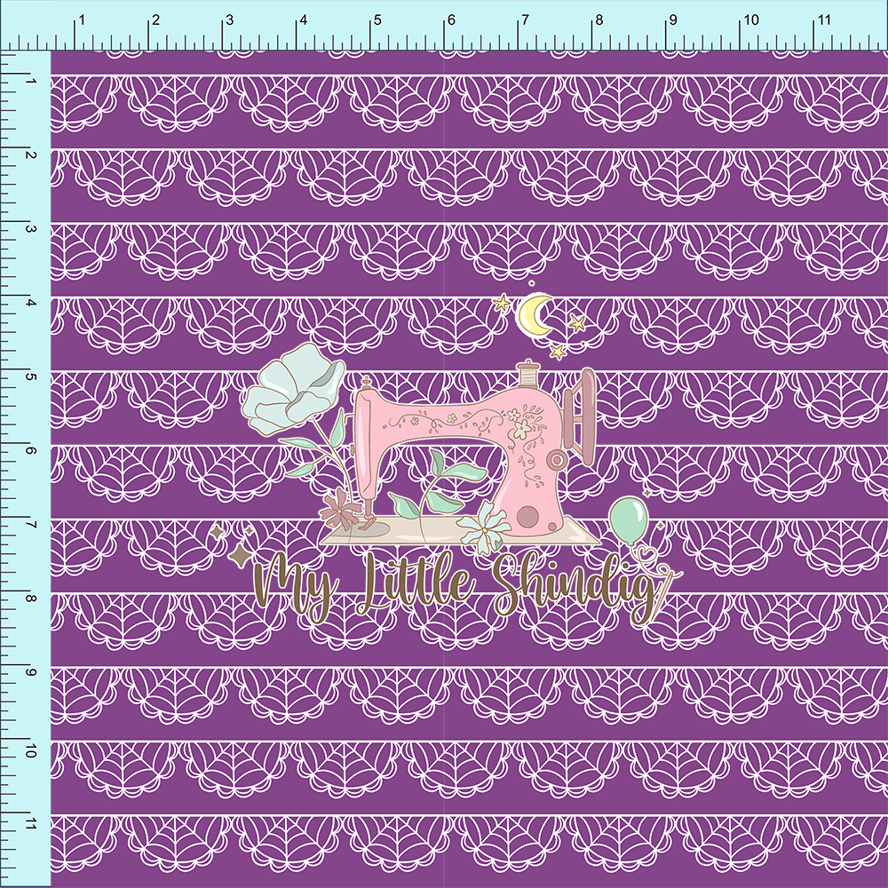 *Purple Lacey Webs - Fabric Club Month 40 (pre-order)