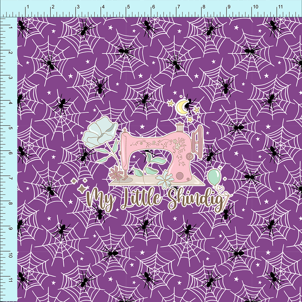 Fabric Club Month 40 - Purple Spider Haunts (retail)