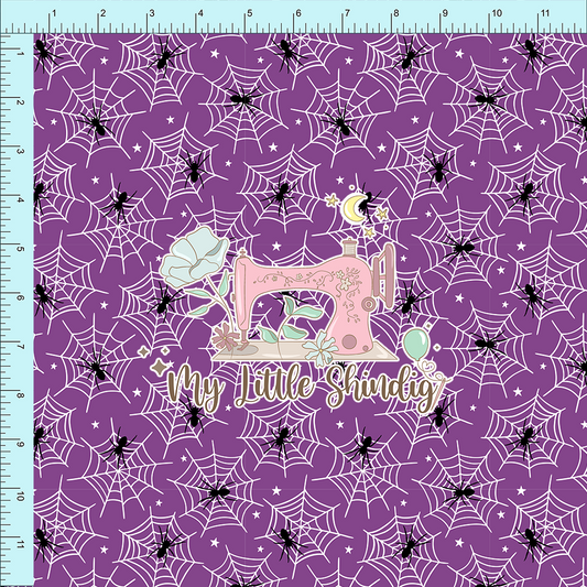 Fabric Club Month 40 - Purple Spider Haunts (retail)