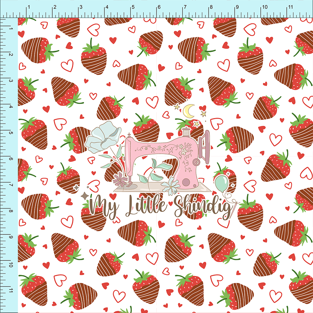 Fabric Club Month 44 - Red Strawberry Kisses (retail)