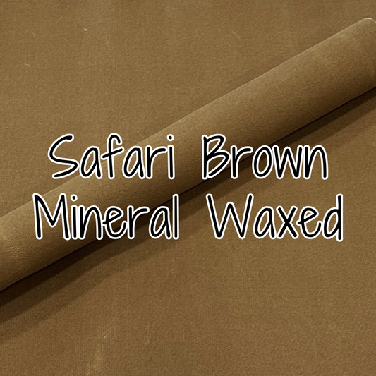12 oz. Mineral Waxed Canvas - Safari Brown (retail)