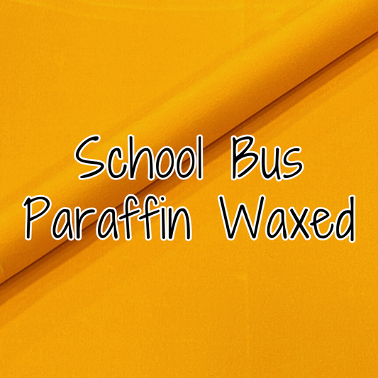 12 oz. Paraffin Waxed Canvas - School Bus (retail)