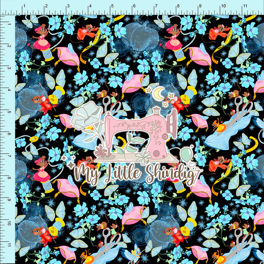 Sewing Mice Black (pre-order) - Fabric Club Month 26