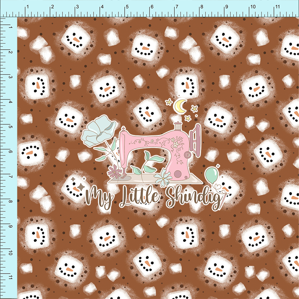 Fabric Club Month 43 - Snowmen Cocoa (retail)