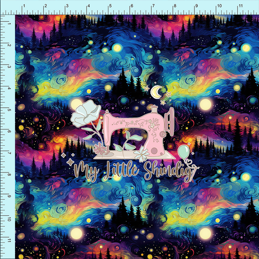 Fabric Club Month 36 - Starry Rainbow Forest (retail)