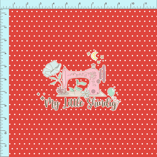 *Strawberry Red Dot (pre-order) - Fabric Club Month 44