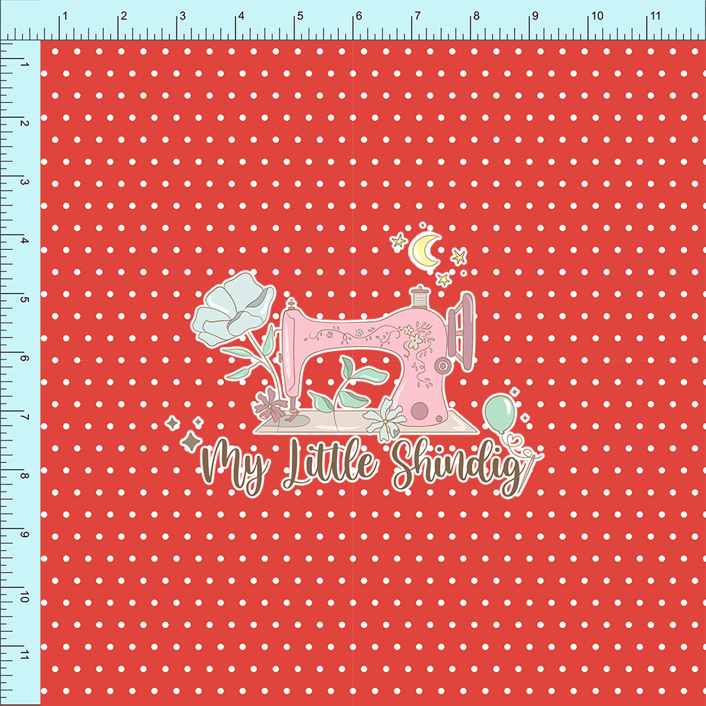 Fabric Club Month 44 - Strawberry Red Dot (retail)