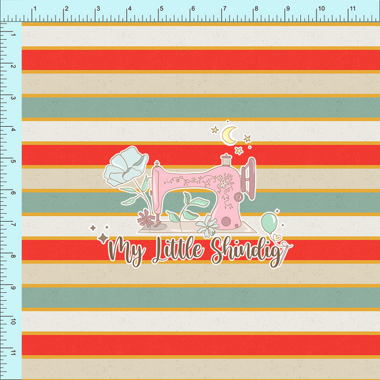 Fabric Club Month 55 - Stripey and Bright - Cotton Woven (retail)