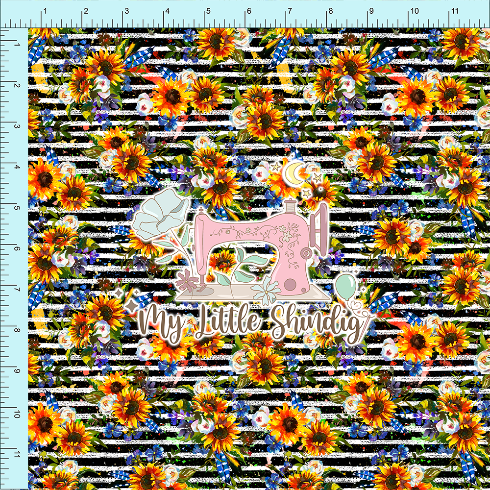 Sunflower Black Stripe - TPU Clear Vinyl (retail)