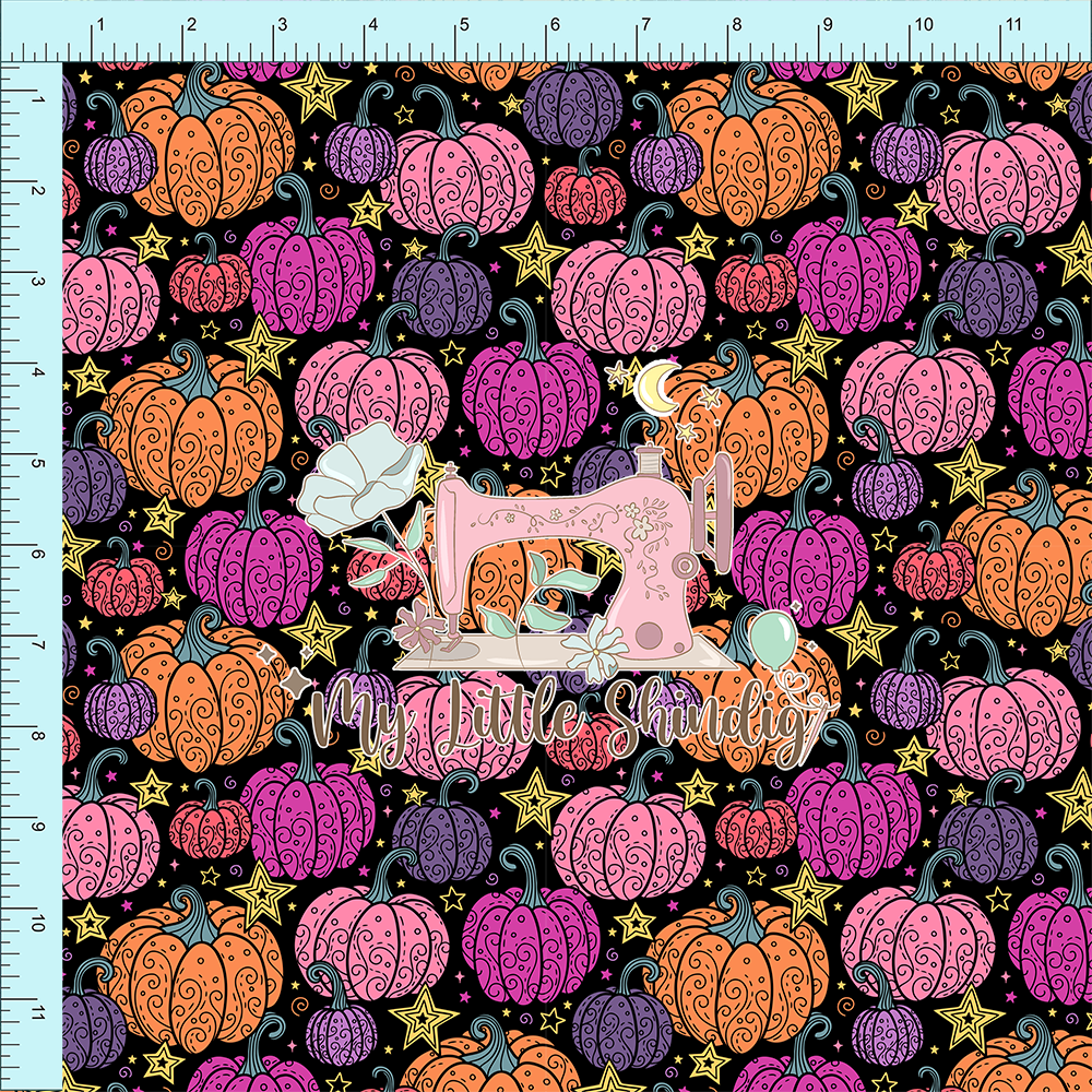 *Swirly Purple Pumpkins - Fabric Club Month 40 (pre-order)