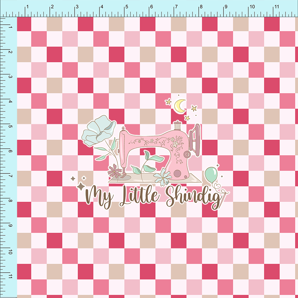 Fabric Club Month 56 - Sweetheart Checks - Cotton Woven (retail)