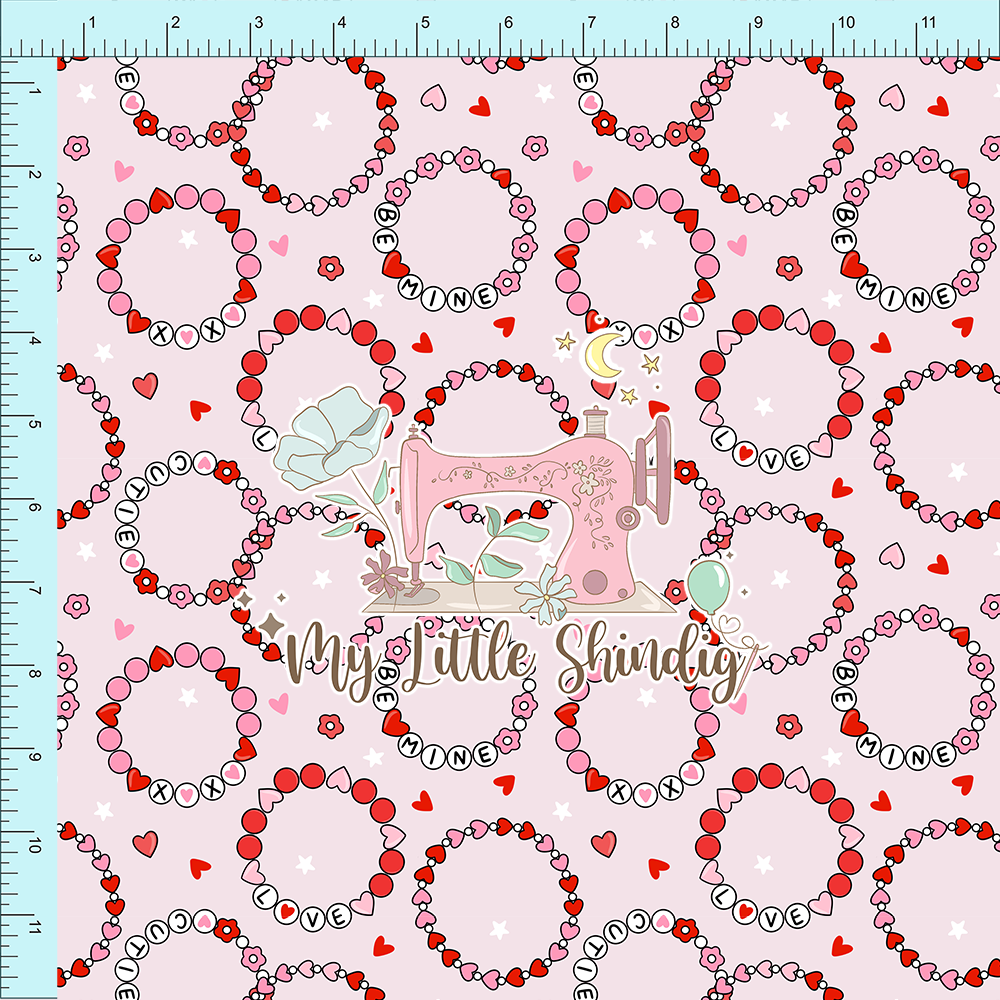 Fabric Club Month 56 - Sweetheart Bracelets - Cotton Woven (retail)