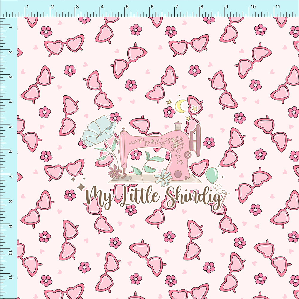 Fabric Club Month 56 - Sweetheart Sunglasses - Cotton Woven (retail)