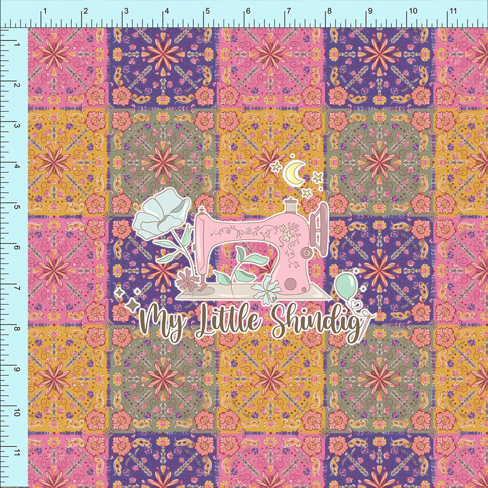 Fabric Club Month 45 - Vintage Tapestry Brights (retail)