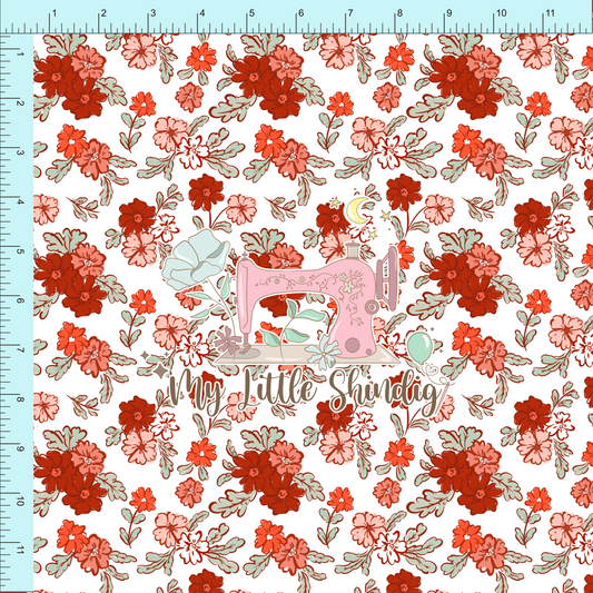 Fabric Club Month 62 - Vintage Valentine White Floral
