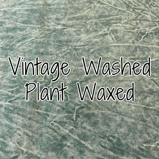 12 oz. Plant Waxed Canvas - Vintage Stonewashed (retail)
