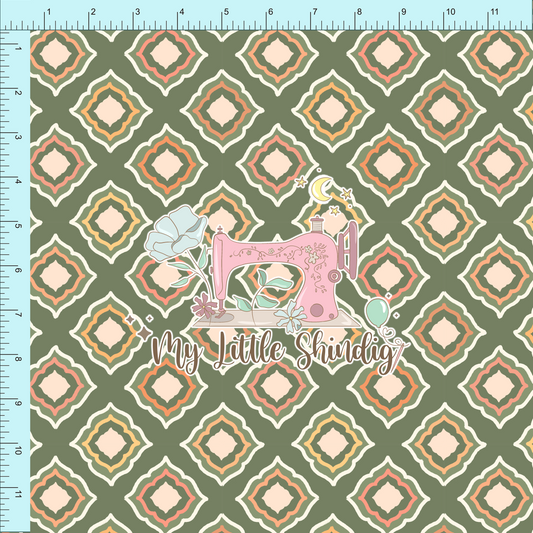 Fabric Club Month 58 - Wild Diamonds - Poly WPC (retail)