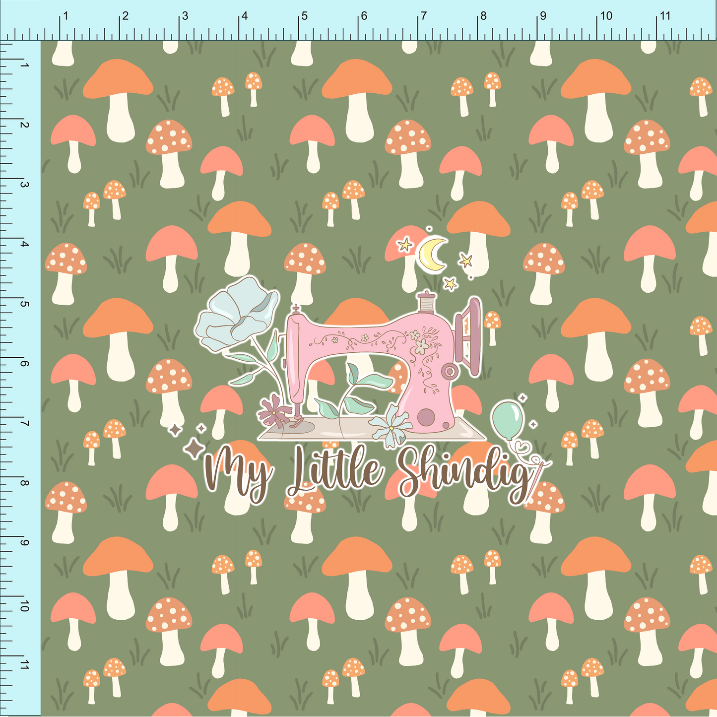 Fabric Club Month 58 - Wild Mushrooms - Poly WPC (retail)