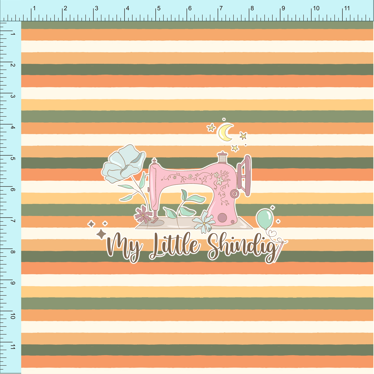 Fabric Club Month 58 - Wild Stripe - Cotton Woven (retail)