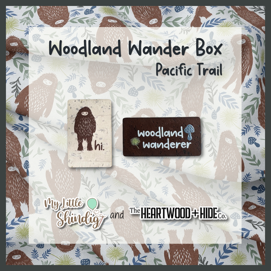Woodland Wanderer - Pacific Trail - Color Printed Cork Tags (6 Pack)