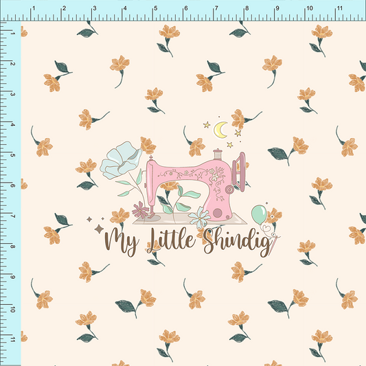 Fabric Club Month 33 - Yellow Crayon Floral (pre-order)